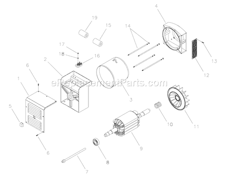Page A Diagram and Parts List for 040234-0  Briggs and Stratton Generator